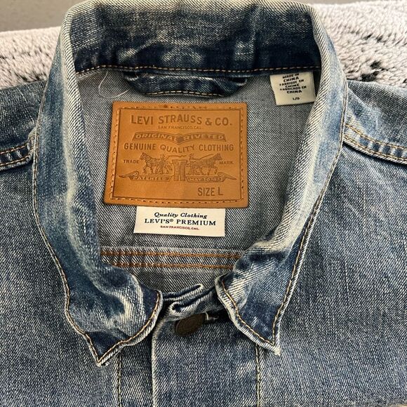 Levi's Premium - Denim Trucker Jacket - Danico Blue - Picture 3 of 7